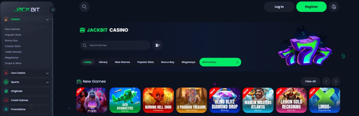 Jackbit casino section